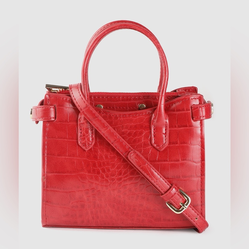 Mango red shoulder bag